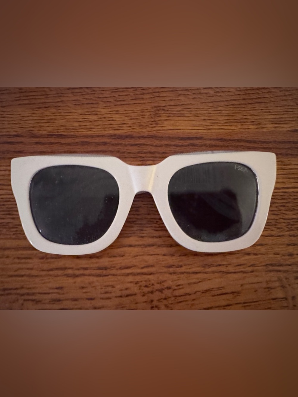 Anthropologie White Square Retro Sunglasses never worn
